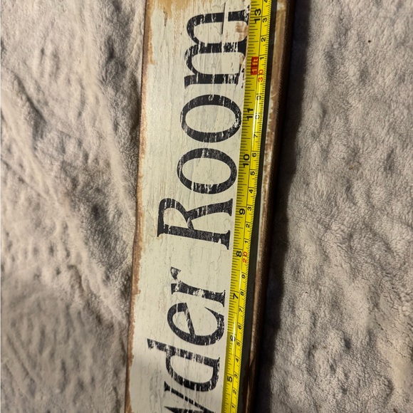 Rustic Powder Room Sign - Picture 2 of 3